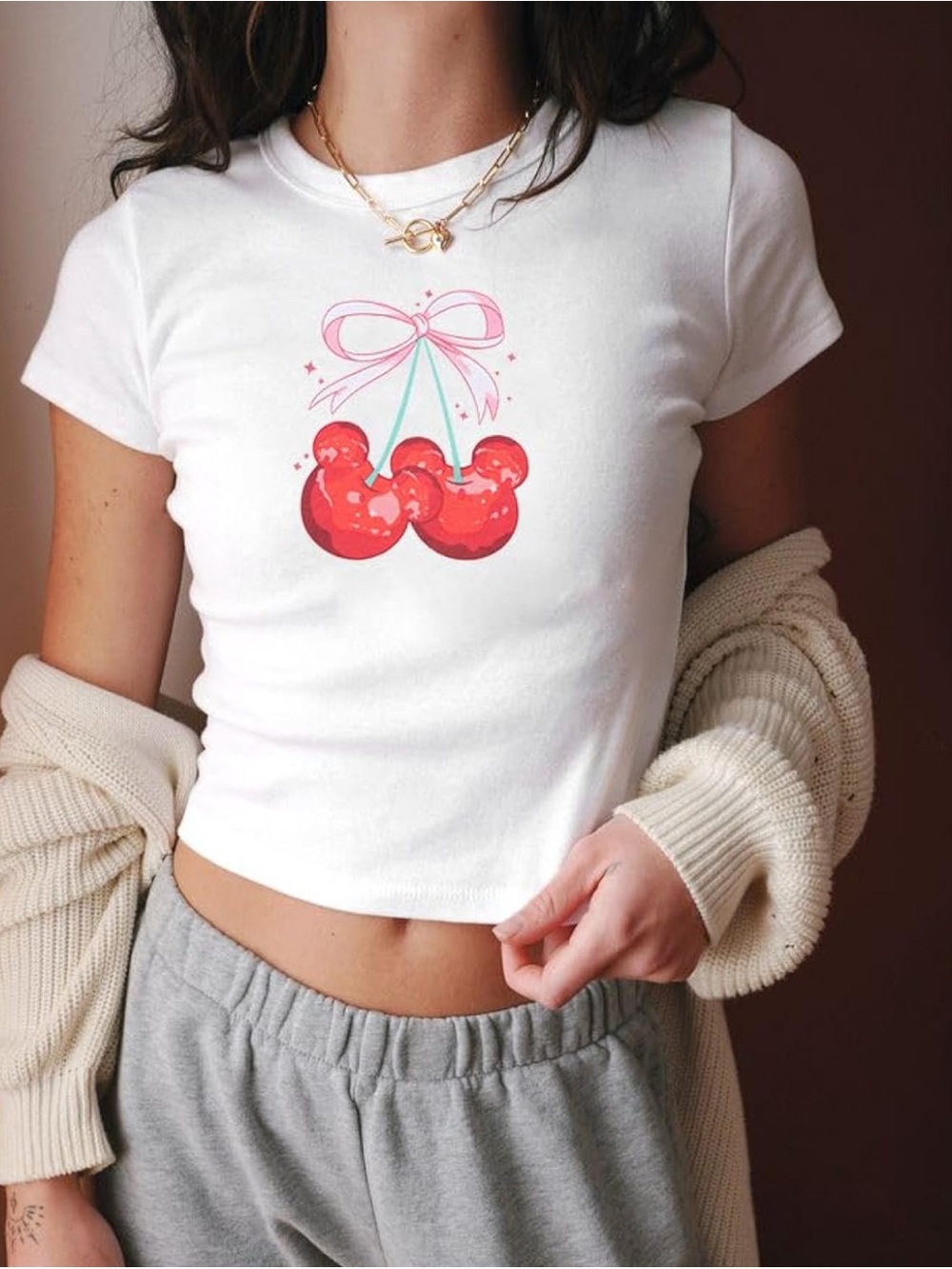 Disney cherry tee